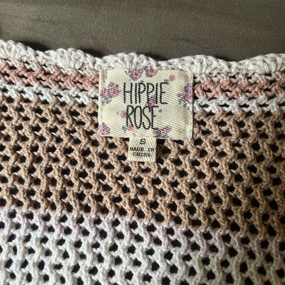 Hippie Rose Open Knit Top - Picture 5 of 5
